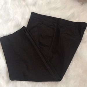 🌈👗stretchy cropped pant in chocolate brown